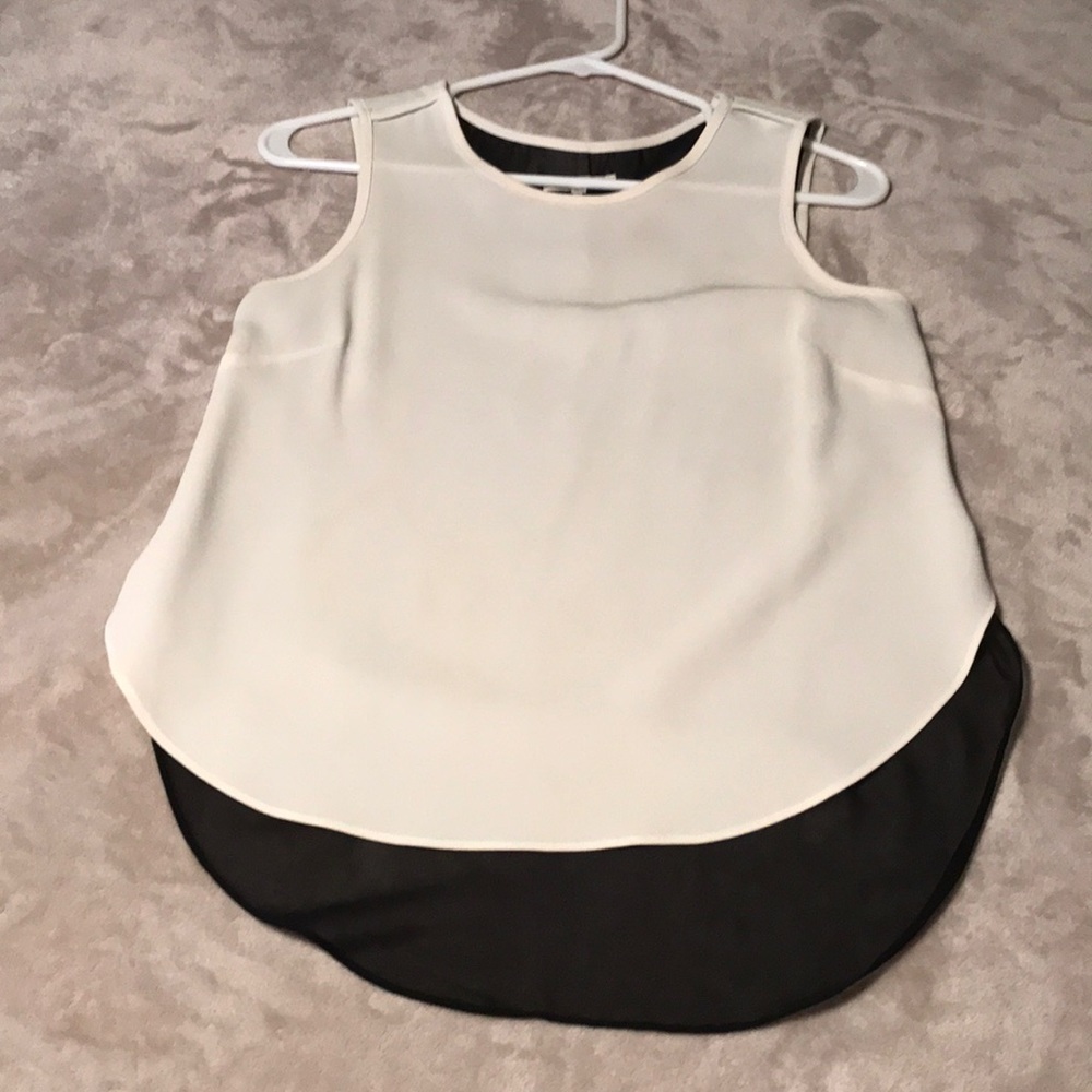 Black and White Blouse